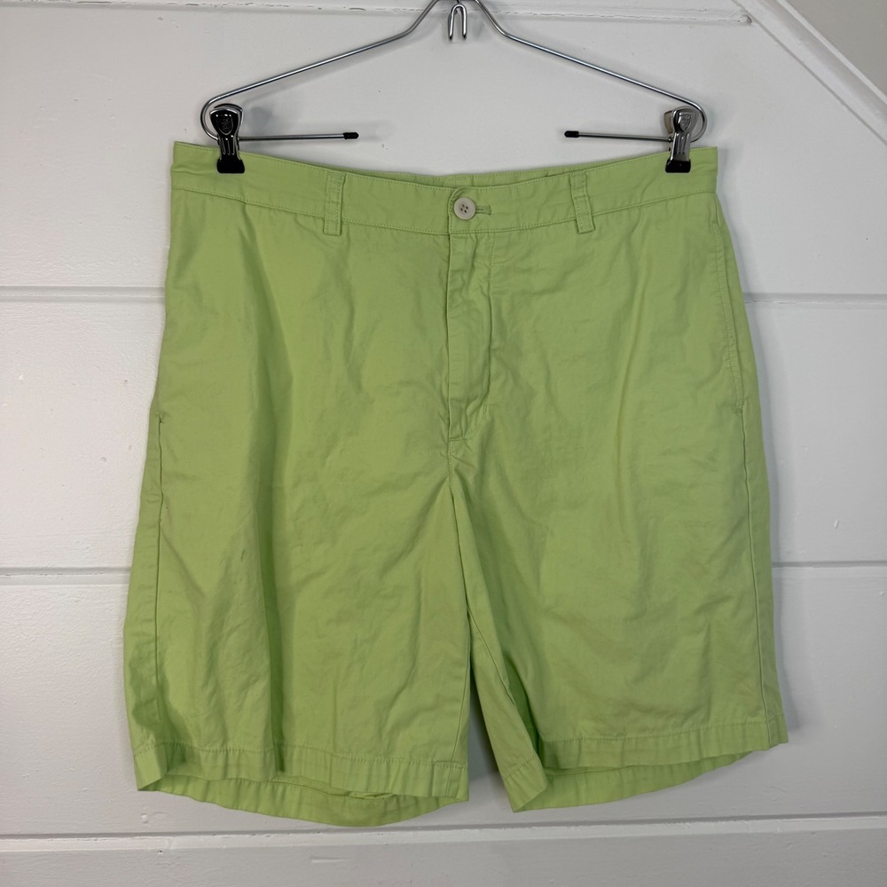 Vineyard Vines Size 34 Club‎ Short Green Preppy Cotton Shorts